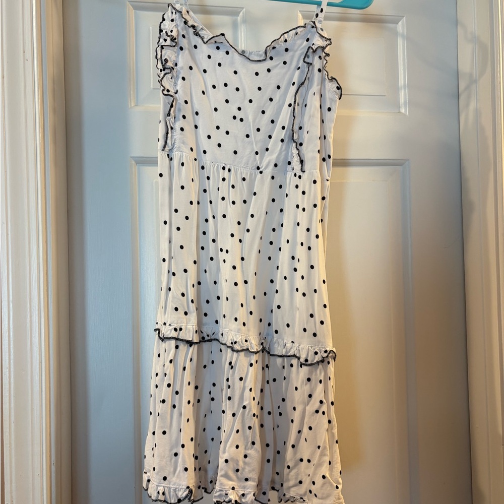 Trixxi White Polka Dot Dress